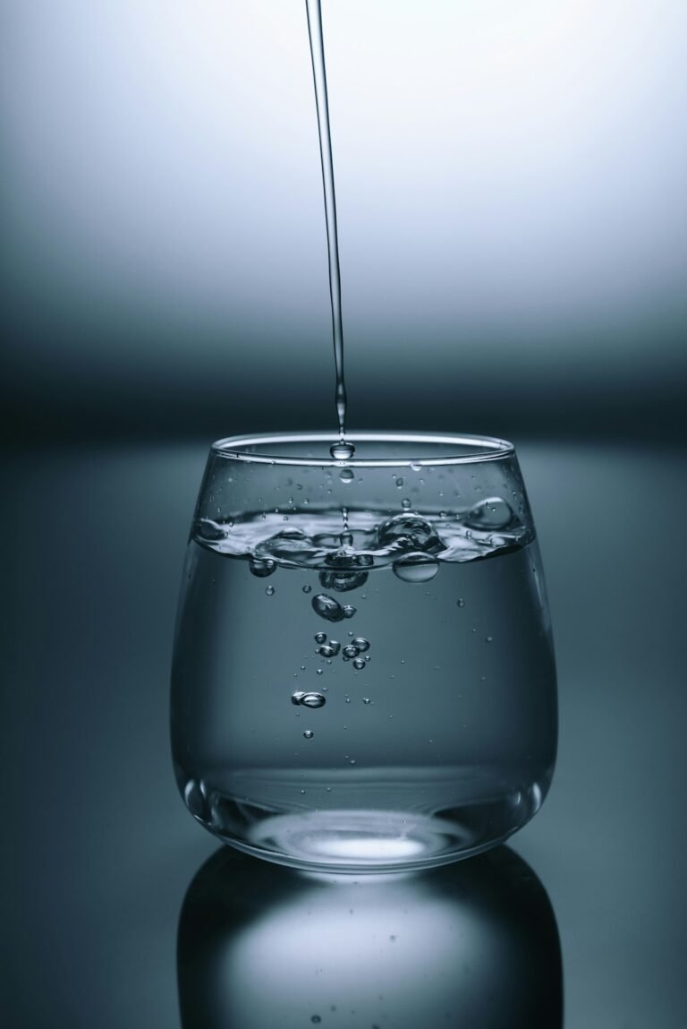 A glass of water — staying hydrated helps prevent urinary tract infections